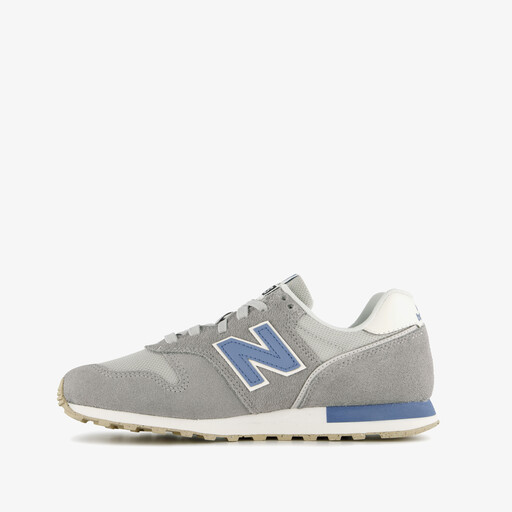 373 suede dames sneakers grijs blauw