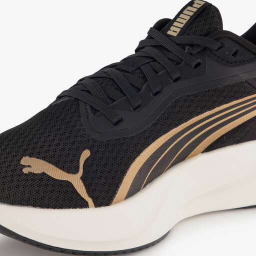 Pounce Lite dames hardloopschoenen zwart goud