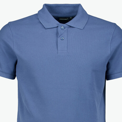 Heren polo blauw
