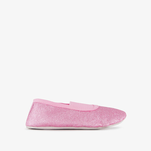 Meisjes balletschoenen met glitters roze