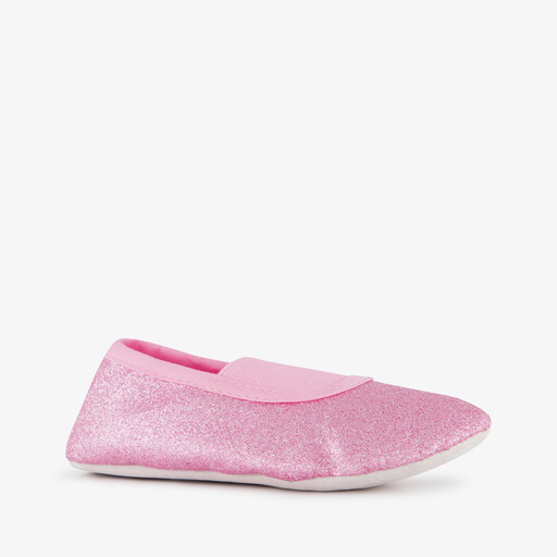 Meisjes balletschoenen met glitters roze