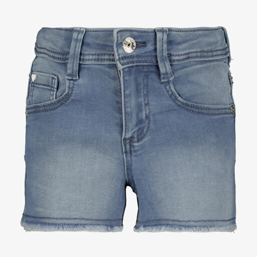 Meisjes denim short medium blauw