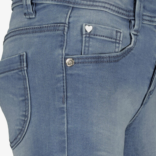 Meisjes denim short medium blauw