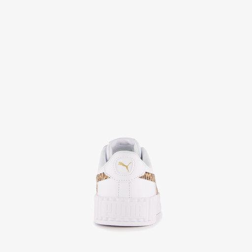Carina 3.0 meisjes sneakers met panterprint details wit