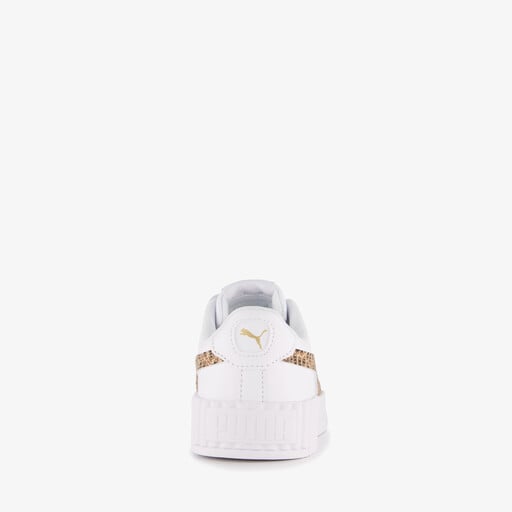 Carina 3.0 meisjes sneakers met panterprint details wit