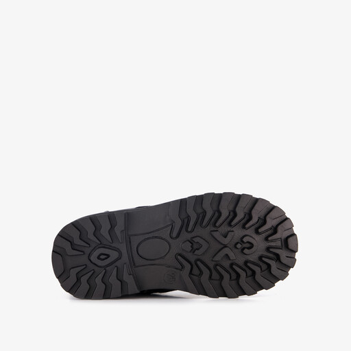 Meisjes veterboots met smiley zwart