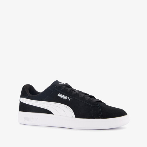 Smash 3.0 leren dames sneakers zwart