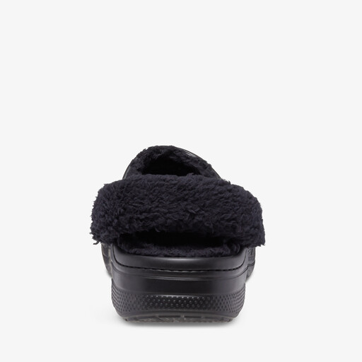 Baya Lined Fuzz Strap dames klompen zwart