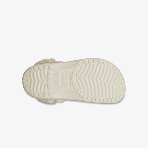 Baya Lined Fuzz Strap dames klompen wit