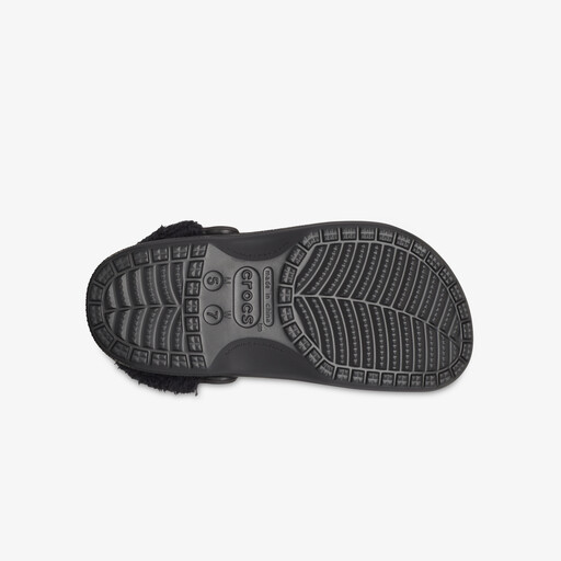 Baya Lined Fuzz Strap dames klompen zwart