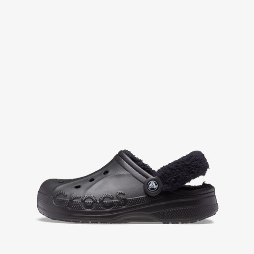 Baya Lined Fuzz Strap dames klompen zwart