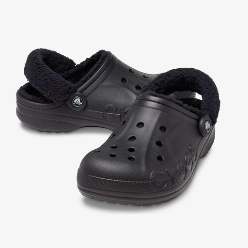 Baya Lined Fuzz Strap dames klompen zwart