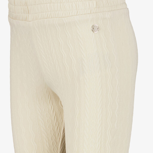 Meisjes flared broek beige