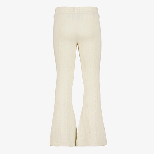 Meisjes flared broek beige