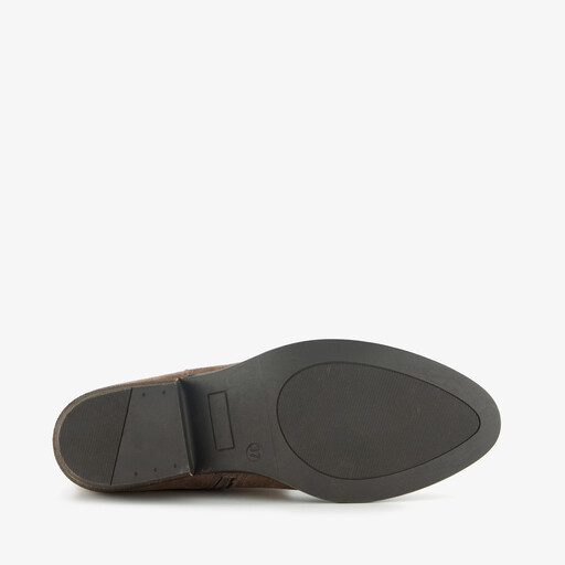 Suède dames cowboylaarzen bruin