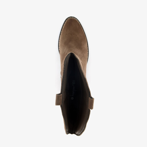 Suède dames cowboylaarzen bruin