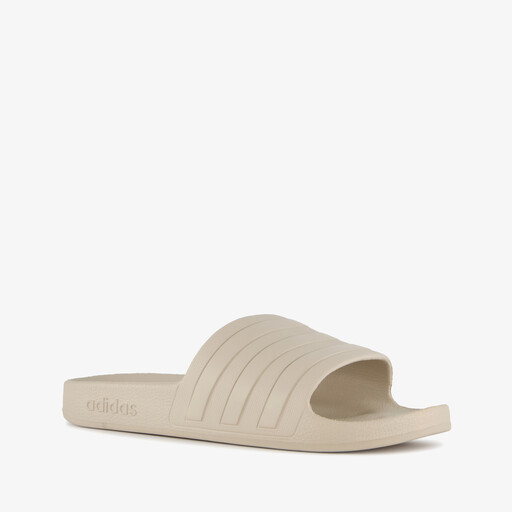 Adilette Aqua dames badslippers beige