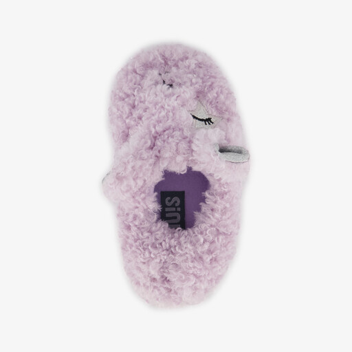 Kinder pantoffel fantasiediertje lila