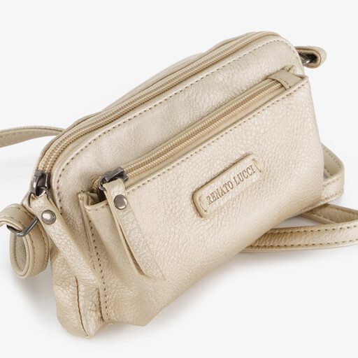 Dames schoudertas goud