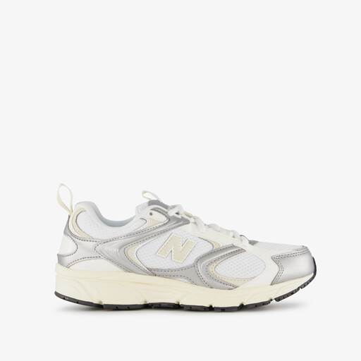 408 dames sneakers wit zilver