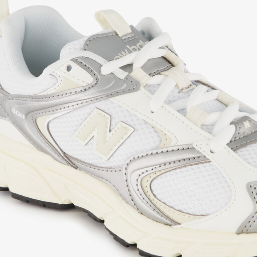 408 dames sneakers wit zilver