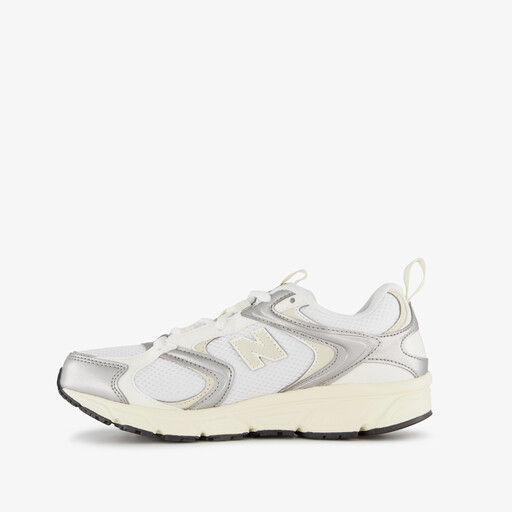 408 dames sneakers wit zilver
