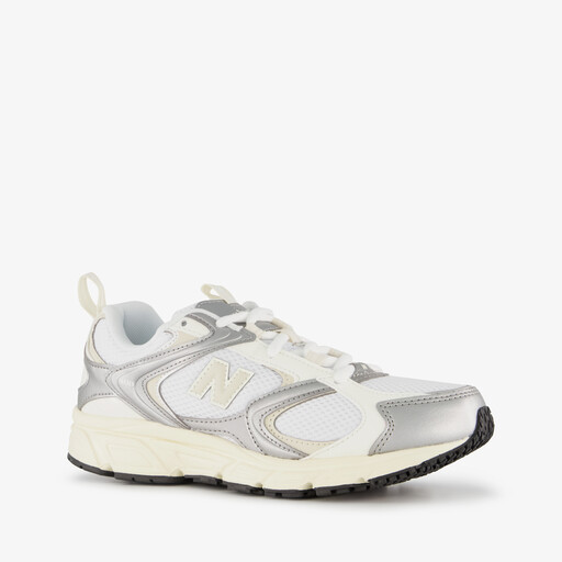 408 dames sneakers wit zilver