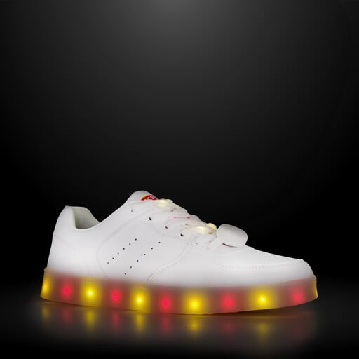 Unisex sneakers wit met lichtjes