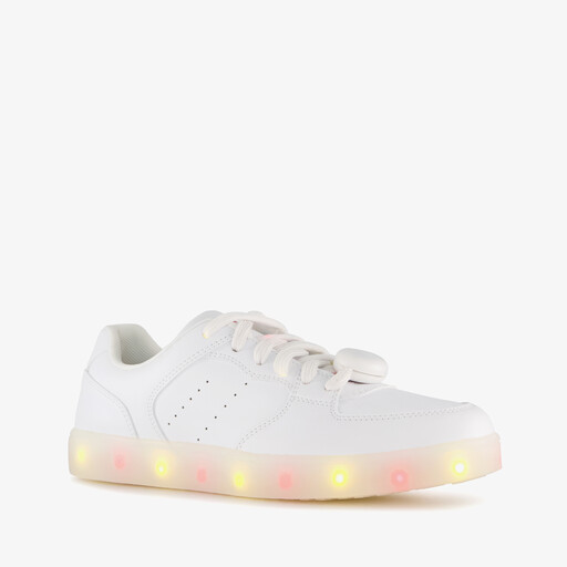 Unisex sneakers wit met lichtjes