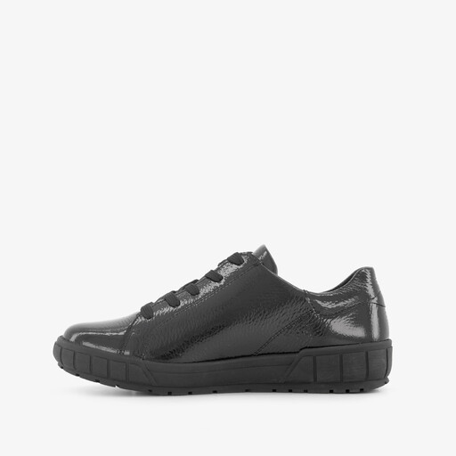 Leren dames sneakers zwart