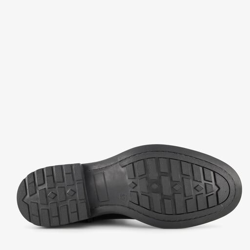 Hoge leren dames laarzen zwart