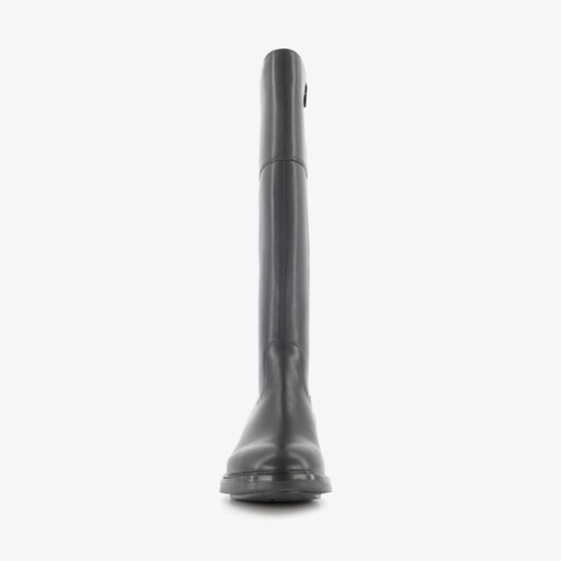 Hoge leren dames laarzen zwart