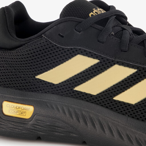 Cloudfoam Comfy dames sneakers zwart goud