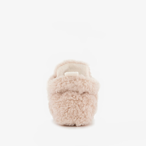 Baby teddy pantoffels beige
