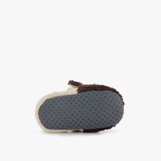Baby pantoffels beer bruin
