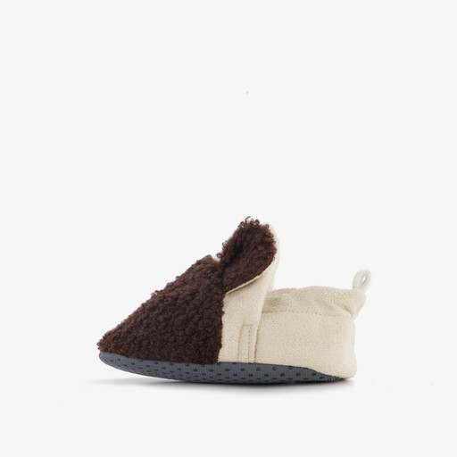 Baby pantoffels beer bruin