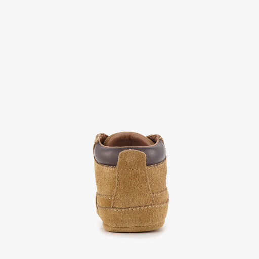 Suède babyschoenen bruin