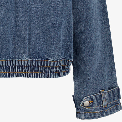 Dames denim jas donkerblauw