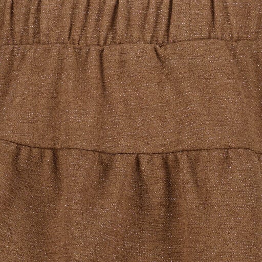 Meisjes rok glitters bruin