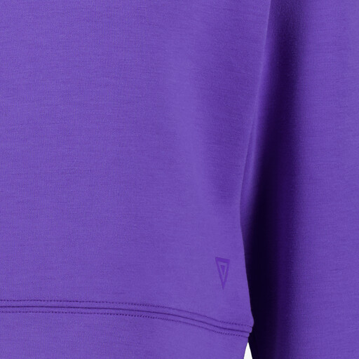 Meisjes hoodie cropped paars