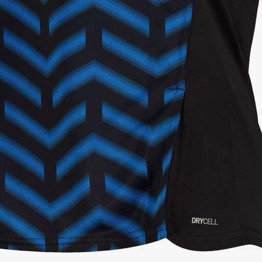 IndividualBLAZE dames sport T-shirt zwart blauw