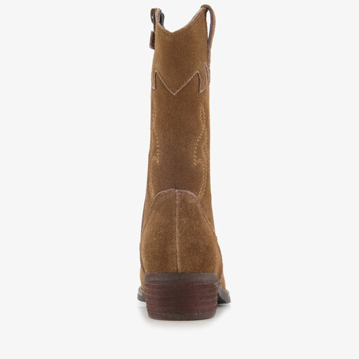 Suède meisjes cowboylaarsjes bruin