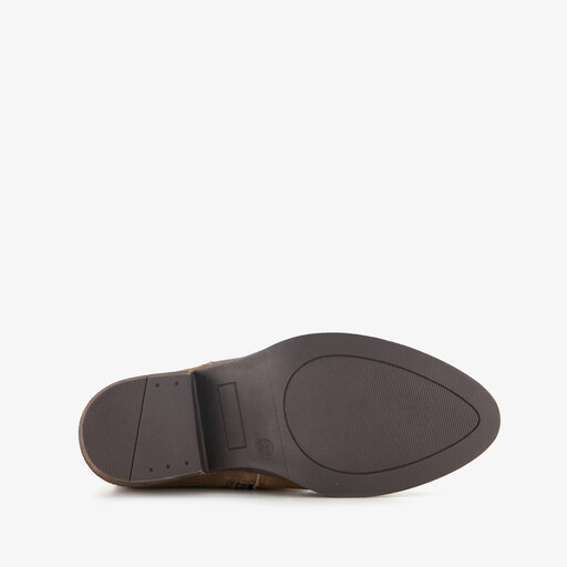 Suède meisjes cowboylaarsjes bruin