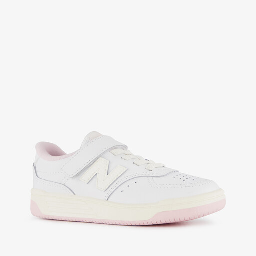 Meisjes sneakers wit pastel