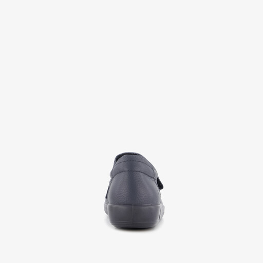 ECCO Soft 2.0 Classic leren dames sneakers met klittenband blauw