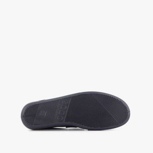 ECCO Soft 2.0 Classic leren dames sneakers met klittenband blauw