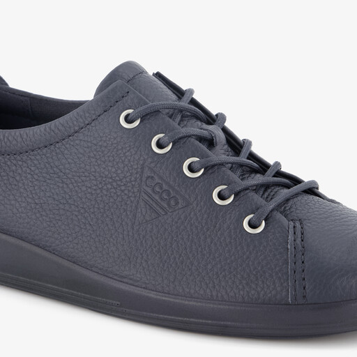 ECCO Soft 2.0 Classic leren dames sneakers blauw