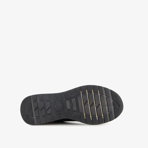 Leren dames sneakers zwart bruin