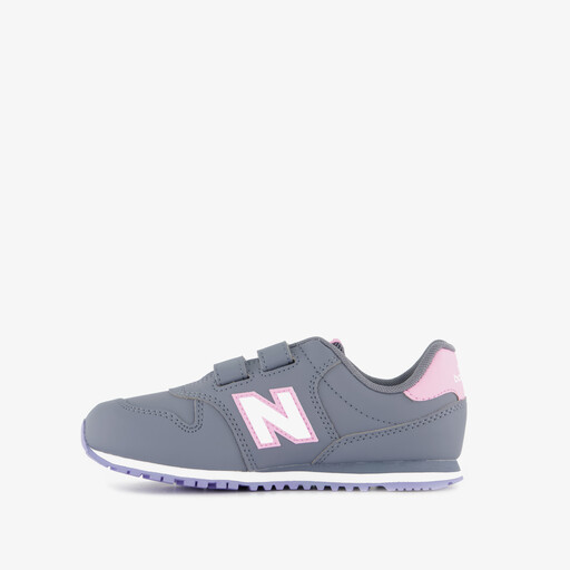 Meisjes sneakers grijs roze