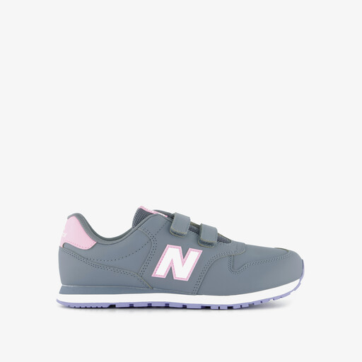 Meisjes sneakers grijs roze